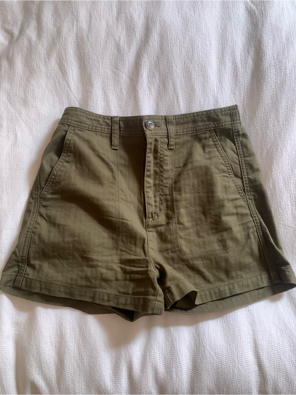 Madewell Green High-Waist Women's Shorts
